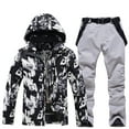 thumbnail image 3 of Mens Ski Jacket and Pant Set Waterproof Ski Outfits for Men Snowboarding Jacket Winter Warm Mens Snow Suit, 3 of 6