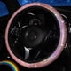 thumbnail image 3 of Linda funda para volante, suave y colorida, para mujeres y niñas, universal de 15 pulgadas, compatible con SUV, furgonetas, sedanes, coches, camiones, color rosa, 3 of 7