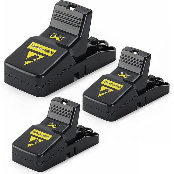 BestMouse Trap Rat Trap, 4 Pack Mouse Traps Indoor for Home, Tralntion Safe and Reusable Rat Traps Outdoor, Humane Mice Traps for House Indoor Chipmunk Trap