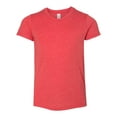 thumbnail image 1 of Bella Canvas Youth Short Sleeve Triblend Tee, M, Red Triblend, 1 of 3
