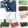 thumbnail image 2 of GASTROPOD Women Clutch Leather Wallet Long Card Case Holder Phone Bag Zipper Purse, 2 of 5