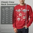 thumbnail image 5 of Men's Lost Gods Ugly Christmas Cat Snowflakes Sweatshirt, 5 of 9