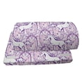 thumbnail image 4 of Unicorn Foot Rest, Unicorn Galloping on Curved Swirled Tree Branches in Abstract Forest Pattern Art Print, Non-Slip Backing Ergonomic Memory Foam Leg Support for Office, Purple, by Ambesonne, 4 of 5