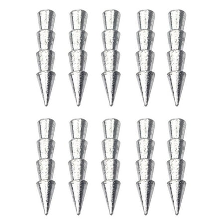 10pcs Weights Sinkers Fishing Tackle Nail Sinkers Pencil Worm