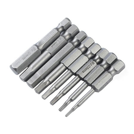 

Chueow 8PCS Steel Magnetic Hexagon Bit Set Hex Head Allen Wrench Screwdriver Bit Set
