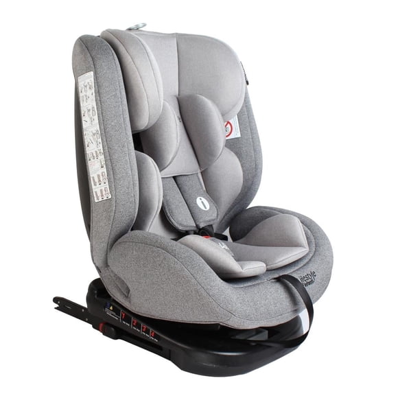 Autoasiento Infanti Luke Giratorio Reclinable Isofix Gris