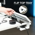 thumbnail image 6 of VIVO Electric 60" x 30" Desk, Full Pad, White Hidden Cable Tabletop, White Frame, 6 of 8