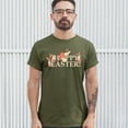 thumbnail image 3 of Tee Hunt Happy Easter! T-Shirt Hoppy Easter Bunny Egg Hunt Rabbit Men's Novelty Shirt, Military Green, 5X-Large, 3 of 5