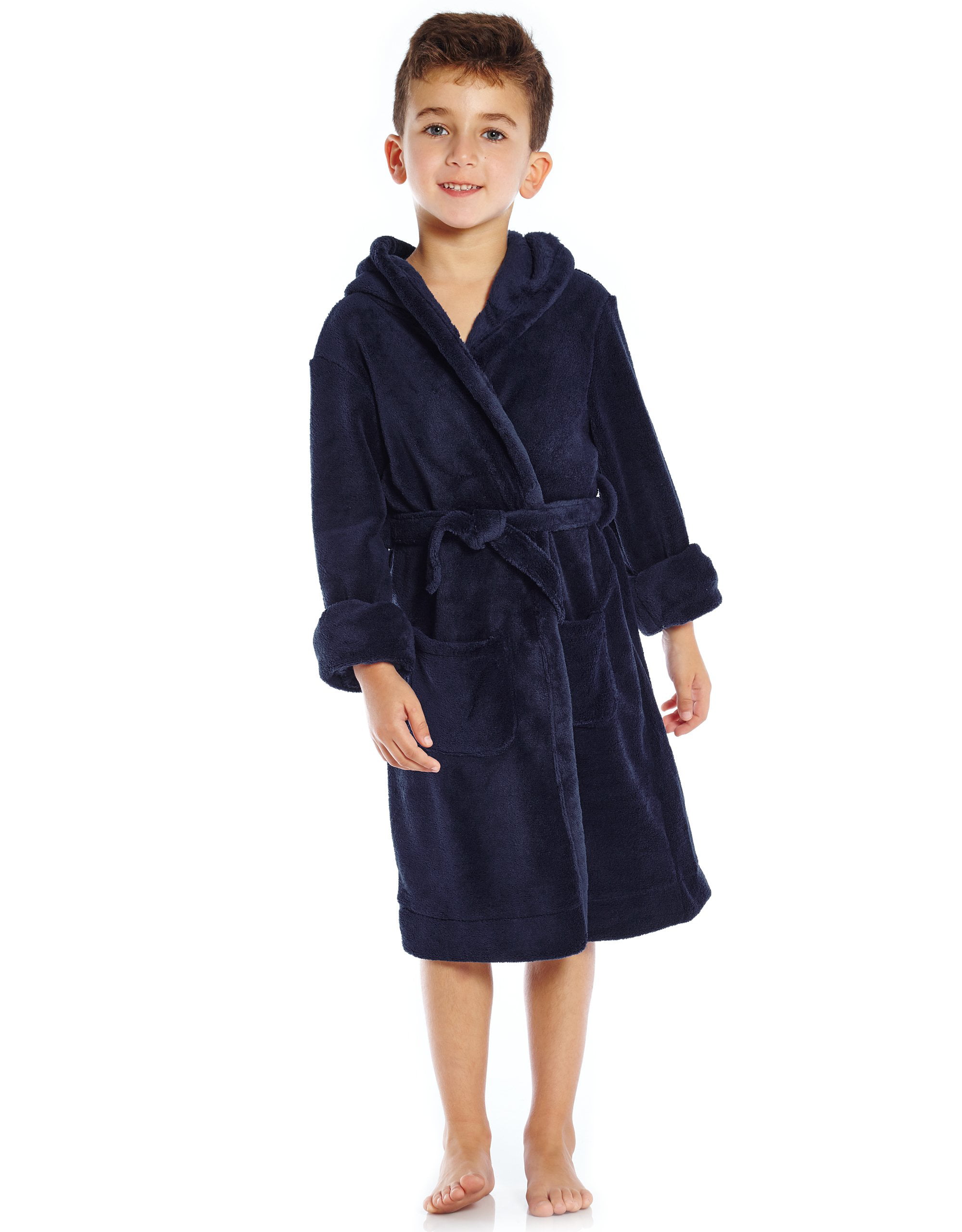 Sock Stack Kids Novelty Hooded Towelling Robe Super Soft 100% Cotton Boys Girls Bathrobe Bath Robes