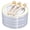 Clear Gold, variant on WELLIFE FESTIVE 240Pcs Gold Plastic Dessert Plates, Include: 120Pcs Gold Cake Plates 6.3inch, 120Pcs Gold Forks 5.7inch