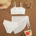 thumbnail image 7 of CAUYDY Children Girls Teen Girls Summer Swimsuit 2 Piece Bathing Suits Cute Bikini Tankini Sets with Cover Ups Beach Skirt for Kid 7T 8T 9T 10T 11T 12T 13T (Sizes 9-10 Years,D01-White), 7 of 7