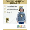 thumbnail image 2 of Transformers Bumblebee Fleece Sweatshirt and Cosplay Costume Hat Toddler to Big Kid, 2 of 5