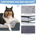 thumbnail image 4 of PayUSD Dog Bed for Large Medium Small Dogs Orthopedic Dog Sofa Bed Non Slip Pet Couch with Removable Washable Cover Supportive Egg Crate Foam S to XL, Dark Gray, 4 of 9