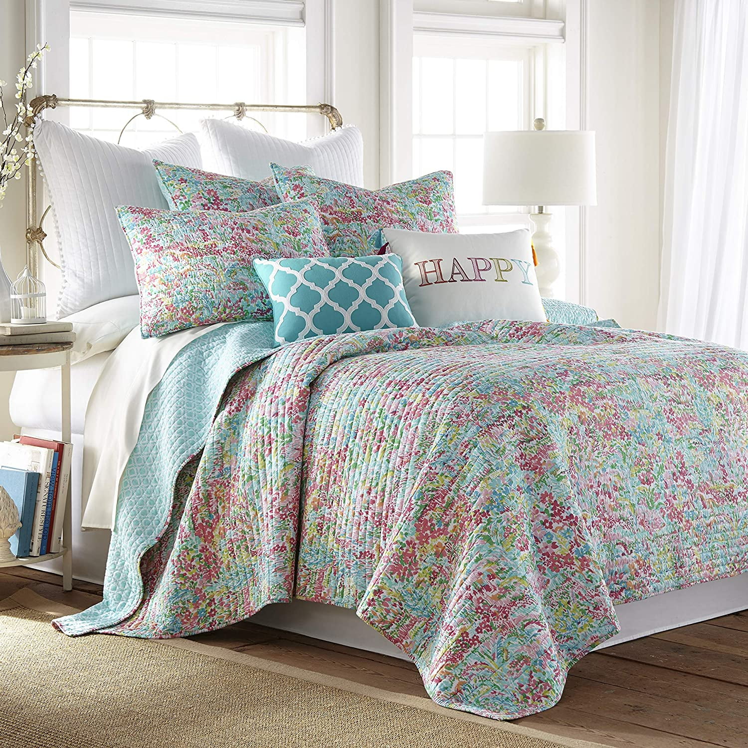 Mosaic Cotton Quilted Shams - Riley Home