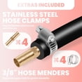 thumbnail image 3 of Premium 328 Foot 3/8" Aeration Hose - Weighted Design with 4 Copper Menders & Stainless Steel Clamps, 3 of 8