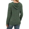 thumbnail image 3 of Qaspx Hoodies for Women Lightweight Hooded Sweatshirts Long Sleeve Shirts Fall Knit Tops, 3 of 5
