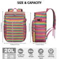 thumbnail image 4 of Insulated Cooler Backpack 20L - Abstract Geometric Design, Leakproof Lunch Backpack for Camping, Beach & Picnic, High-Capacity Fits 26 Cans, Long-Lasting Insulation for 20 Hours, 4 of 6