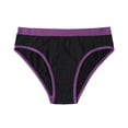 thumbnail image 3 of Bxsruta Women's Plus Size Seamless Low Waisted Period Panties with Geometric Design, 2 Pack for Everyday Comfort, 3 of 7
