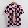 thumbnail image 4 of Kamado Nezuko Womens T-Shirt Round Neck Short Sleeve Tee Shirts Summer Breathable Tops Blouse S, 4 of 8
