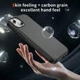 thumbnail image 6 of Allytechgroup Carbon Fiber Case for iPhone 15, Slim Lightweight Magnetic Back Cover Support Wireless Charging Non-Slip Shockproof Anti-Scratch for iPhone 15 Women Men, Black, 6 of 9