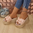 thumbnail image 6 of Maoxin Women's Sandals Fashion Casual Summer New Solid Color Retro Thick Bottom Open Toe Beach Slippers Sandals for Women Pink 40, 6 of 6