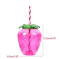 thumbnail image 2 of Tazas hawaianas de verano con forma de piña y coco, vasos para beber jugo en forma de fresa para cumpleaños, boda, playa, Fiesta EN LA Piscina, 6/10 Uds., 2 of 5