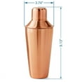 thumbnail image 5 of Mainstays 25-Ounce Stainless Steel Cocktail Shaker, Copper, 5 of 5