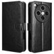 thumbnail image 1 of For Oppo Find X8 Pro 5G Case Crazy Horse Texture PU Leather Phone Wallet Cover - Black, 1 of 5
