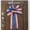A, variant on Patriotic Wreath Bow, 4th of July Large Decorative Bow with Wired Edge, Red White Blue Stars Stripes Bow for Independence Day Memorial Day Front Door Mailbox Home Wall Decor