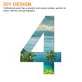 thumbnail image 4 of 15 Inch Wooden Number, Blank Unfinished Wooden Number Sign for Crafts, DIY Projects, Birthday, Party(Number 4), 4 of 7