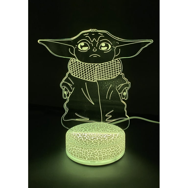 Lampe LED 3D Bébé Yoda - Grogu – Le Génie de la Lampe 3D