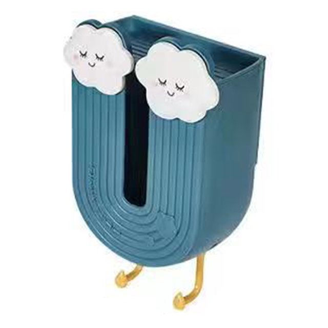 Caja de pañuelos de pared Sincero dispensador de servilletas decorativo azul