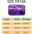 thumbnail image 3 of Floor Door Mats Bath Rugs Winter Pink and Violet Forest Bathroom Carpet Non-Slip Absorbent for Entryway Indoor 31x20in Carpet Runner, 3 of 7