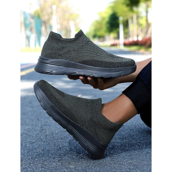 CPNG Mens Women's Slip On Walking Shoes Lightweight Non Slip Gym Nurse Workout Running Shoes Mesh Breathable Comfort Cushion Fashion Tennis Athletic Casual Sneakers