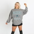 thumbnail image 4 of Women's Gameday Couture Gray Philadelphia Eagles Oversized Final Score Snow Wash Long Sleeve T-Shirt, 4 of 6