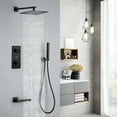 thumbnail image 2 of Three Functions Temperature Display Shower Set, Thermostatic Shower Faucet with Rough-in Valve, 2 of 4