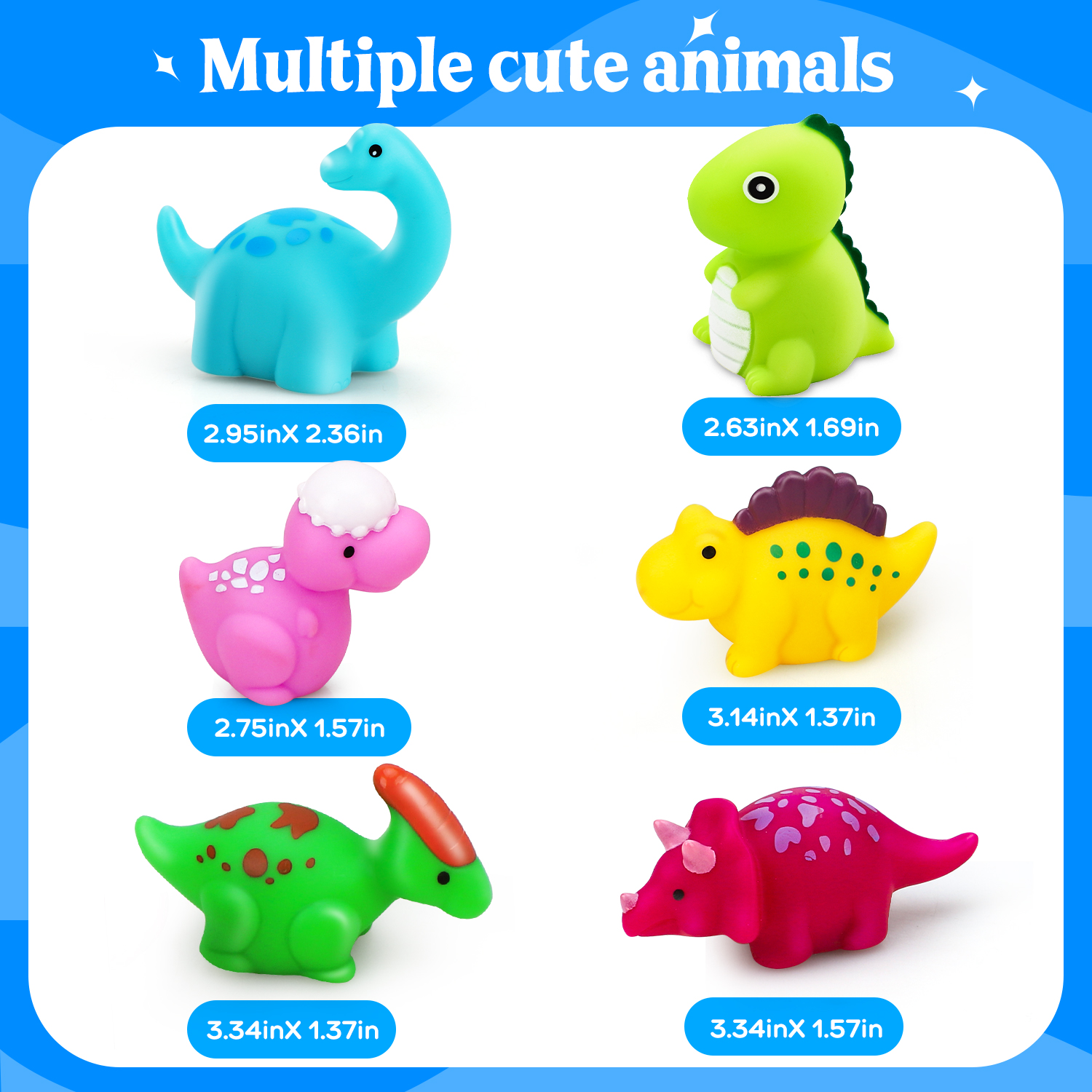 Toy Life 6-Piece Dinosaur Light Up Bath Toys photo 4