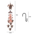 thumbnail image 2 of TSV Sea Turtle Wind Chimes, Hanging Outdoor RetroTortoise Wind Chimes Bells with S Hook, Indoor Decor, Memorial Gift Symbolizes Longevity Health Steadiness and Peace, Hang for Garden Yard Patio, 2 of 7