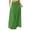 Green, variant on Women's Solid Color Flowy Maxi Skirt Bohemian Style Casual Summer Beach Long Skirt Elastic Waist Lightweight Tiered Pleated Skirt with Drawstring Waist,White XL