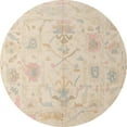 thumbnail image 1 of Ahgly Company Indoor Round Abstract Deep Peach Orange Area Rugs, 3' Round, 1 of 2