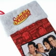 thumbnail image 3 of Seinfeld 20 inch Velour Christmas Stocking, Red, Multi-Color, 3 of 5