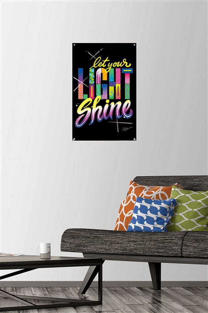 Jason Naylor - Let Your Light Shine Wall Poster with Push Pins, 14.725" x 22.375"