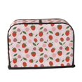 thumbnail image 2 of Haiem Floral Strawberr Print Toaster Covers 2 Slice Wide Slot,Bread Dust Cover & Fingerprint Protection,Bread Machine Cover,Appliance Covers, 2 of 7