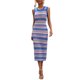 thumbnail image 4 of Vestido de verano de punto sin mangas, vestido largo de punto para mujer, vestido de punto sin mangas, vestido largo de punto sin mangas, claridad notable, 4 of 6