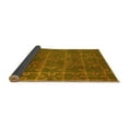 thumbnail image 2 of Ahgly Company Indoor Square Abstract Yellow Modern Area Rugs, 4' Square, 2 of 4