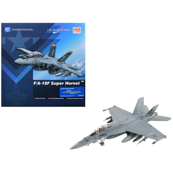 Boeing F/A-18F Super Hornet Fighter Aircraft "Green Hornet" (2011) US Navy 1/72 Diecast Model Hobby Master