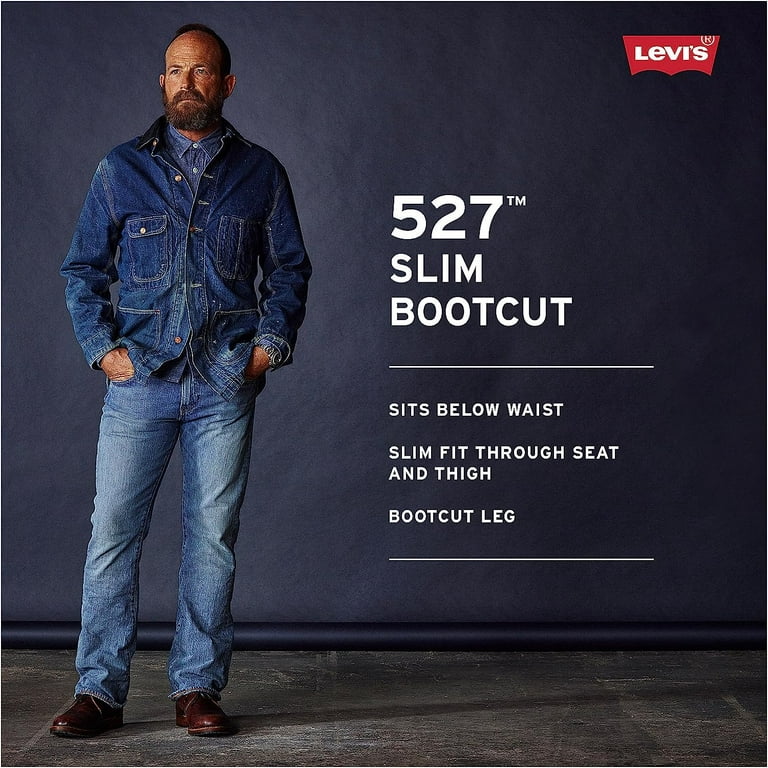 527 Slim Boot Cut Jeans in Medium Chipped Medium Chipped 34 -