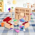 thumbnail image 4 of LYTIVAGEN 9 PCS Miniature Dollhouse Accessories Miniature Mop, Dustpan, Bucket, Brush Housework Cleaning Tools Mini 1:12 Scale Dollhouse Garden Accessories Kid Play House Accessory for Children Gifts, 4 of 6