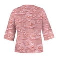 thumbnail image 3 of Blusa de Manga Corta Mujeres Cuello en V de Verano Impreso, Top Regular Casual Sexy para el Hogar Y el Uso Diario, 3 of 5