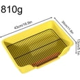 thumbnail image 2 of Stainless Steel Cat Litter Box with Removable Metal Grid Tray, 2 of 9
